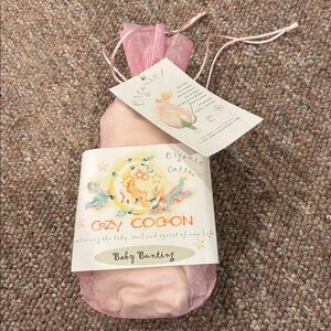 NWT, Cozy Cocoon Organic Baby Bunting.